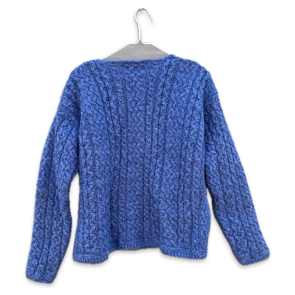 Aran Pure Marino Wool Cashmere Sweater L - Picture 2 of 4